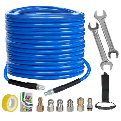 #ad #ad Sewer Jetter Kit for Pressure Washer 100FT 4000 PSI Drain Cleaner Hose 1 4 I... $79.92