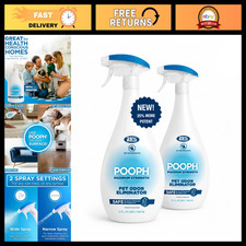 Maximum Strength Pet Odor Eliminator Spray - 32 oz, Pack of 2, Fast Acting, Safe