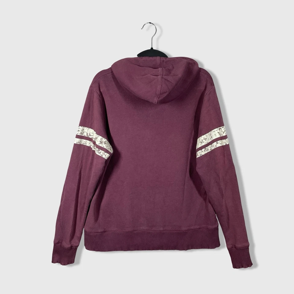 Sudadera con capucha Harley Davidson cremallera completa para mujer 2X Borgoña 03 bordada térmica grunge Foto 4 de 4