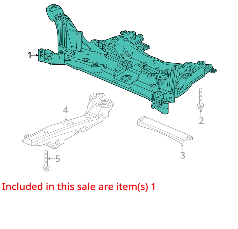 Se adapta a HONDA CIVIC 2022-2025 2,0 L Subchasis delantero Crossmember Cuna OEM Foto 4 de 4