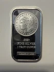 1 Troy oz SilverTowne Morgan Design .999 Fine Silver Bars - Lot of 9