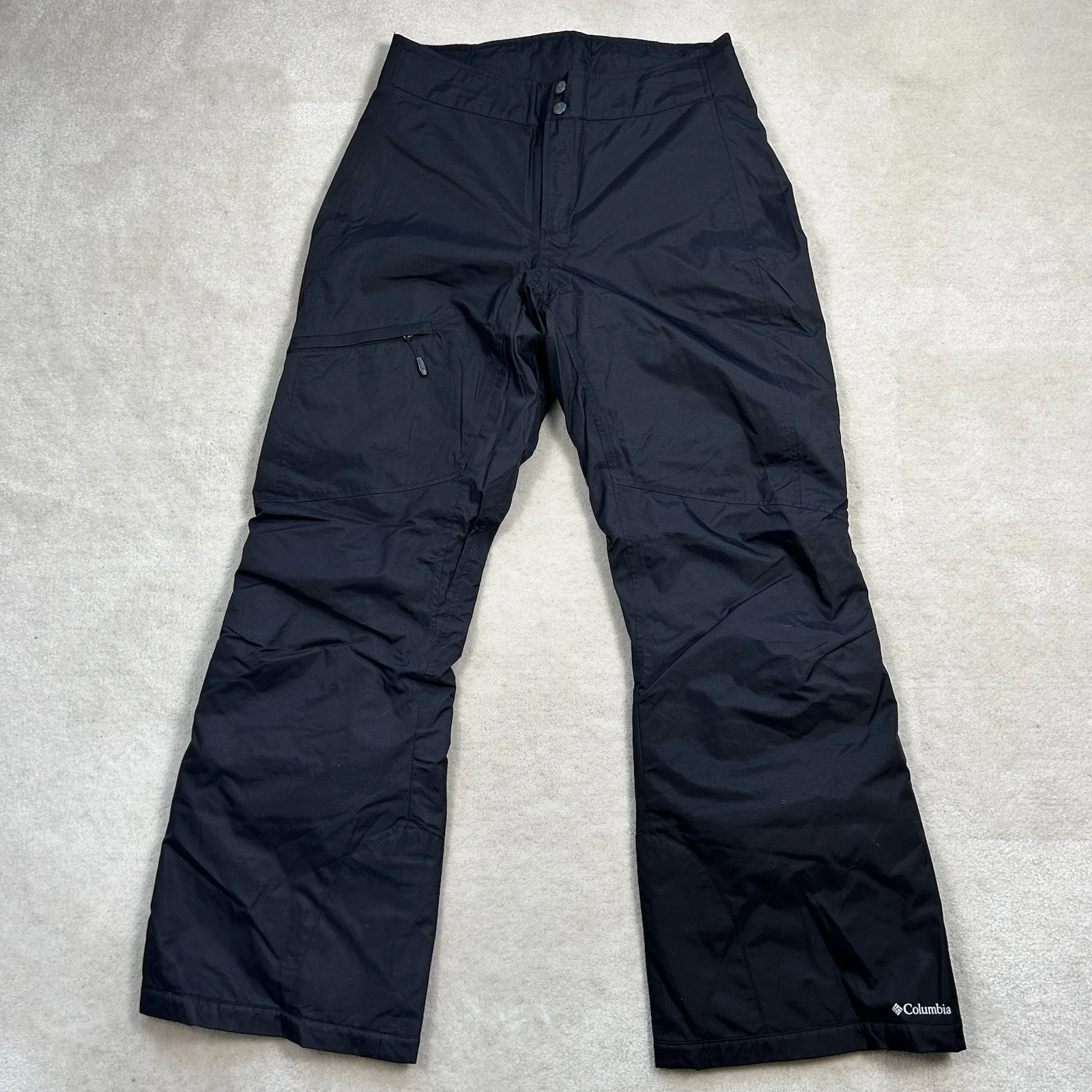Columbia Omni-Tech Snow Ski Pants Mens Medium Black Bootcut Bugaboo Waterproof
