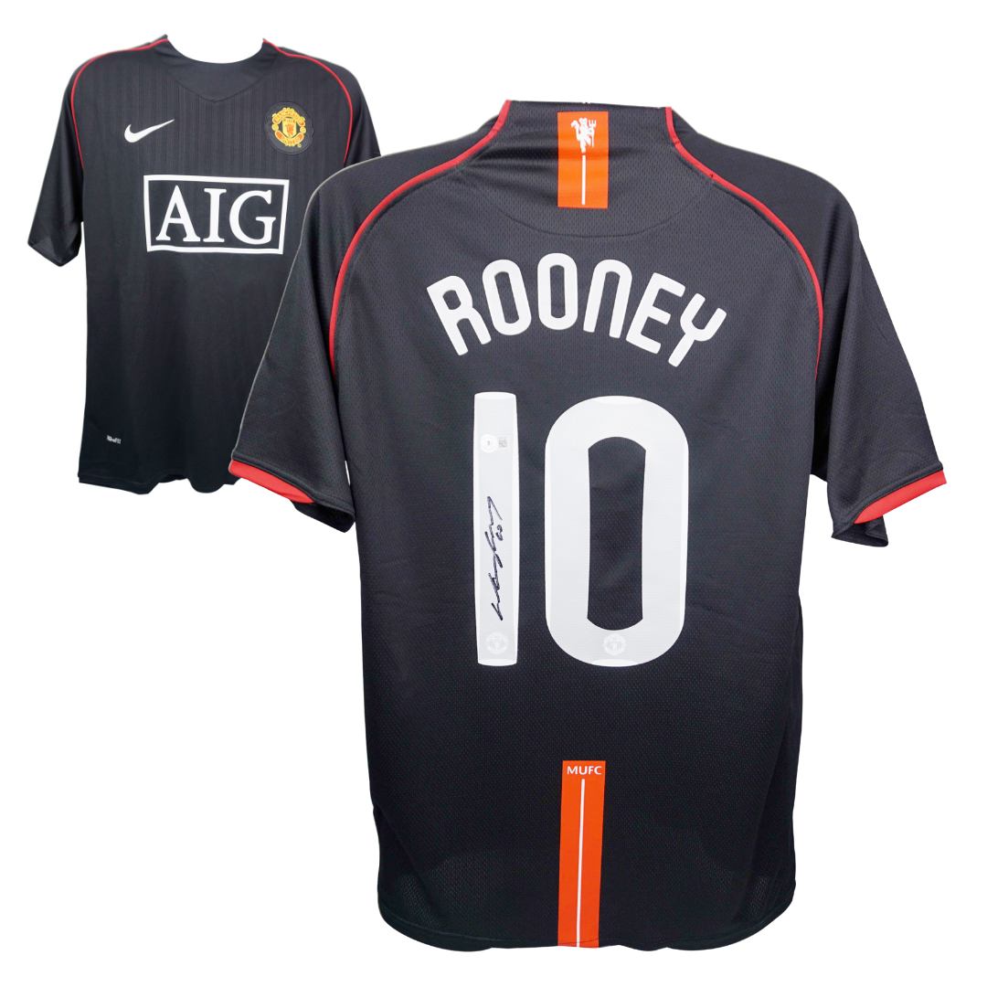 Wayne Rooney Signed Manchester United Soccer Jersey #10 with