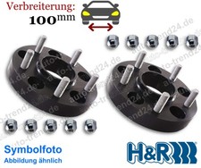 Spurplatten schwarz 100mm/Achse u.a.: Land Rover Discovery V L462 Bj. 2016-2025