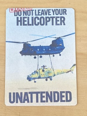 Boeing CH-47 Chinook custom bookmark illustration card - Fan Art