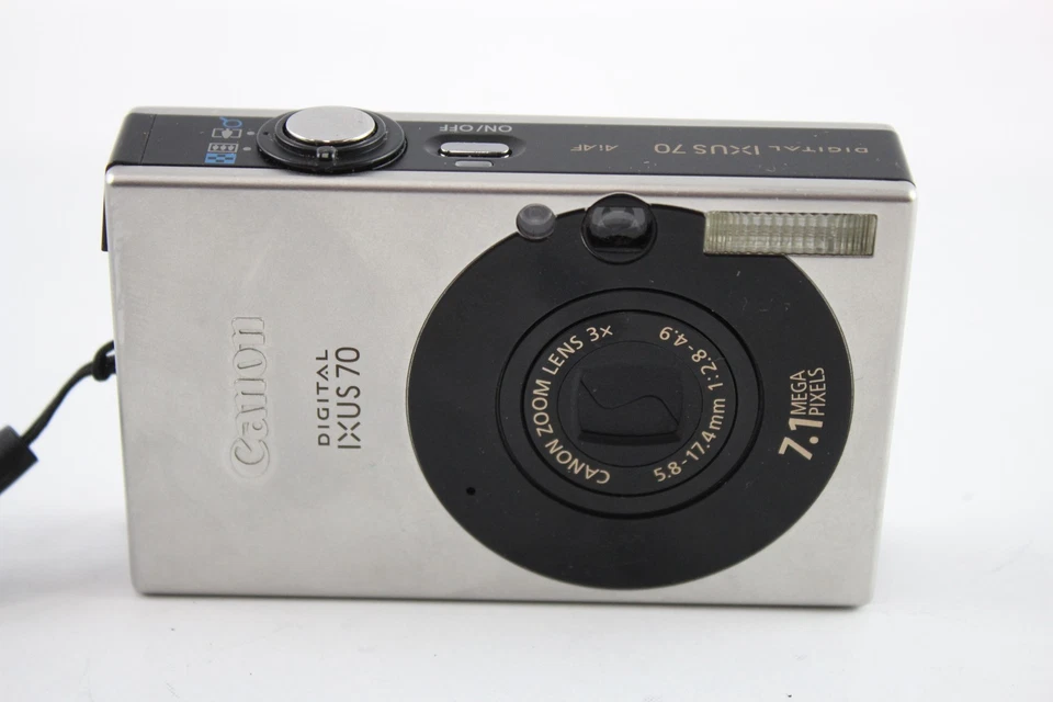 Canon IXUS 70 Digital Compact Camera Working w/ Canon 3x Optical Zoom Lens - Image 2 of 4