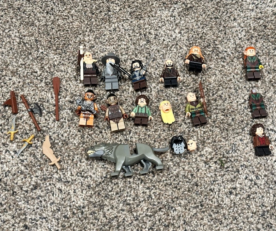 Lego Lord of the Rings & Hobbit Minifigure Lot Thorin Orc Warg Goblins READ DESC - Image 2 of 4