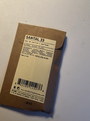 Le Labo Santal 33 Eau de Parfum Sample Spray Vial .05 oz /1.5 ml - New W Pouch