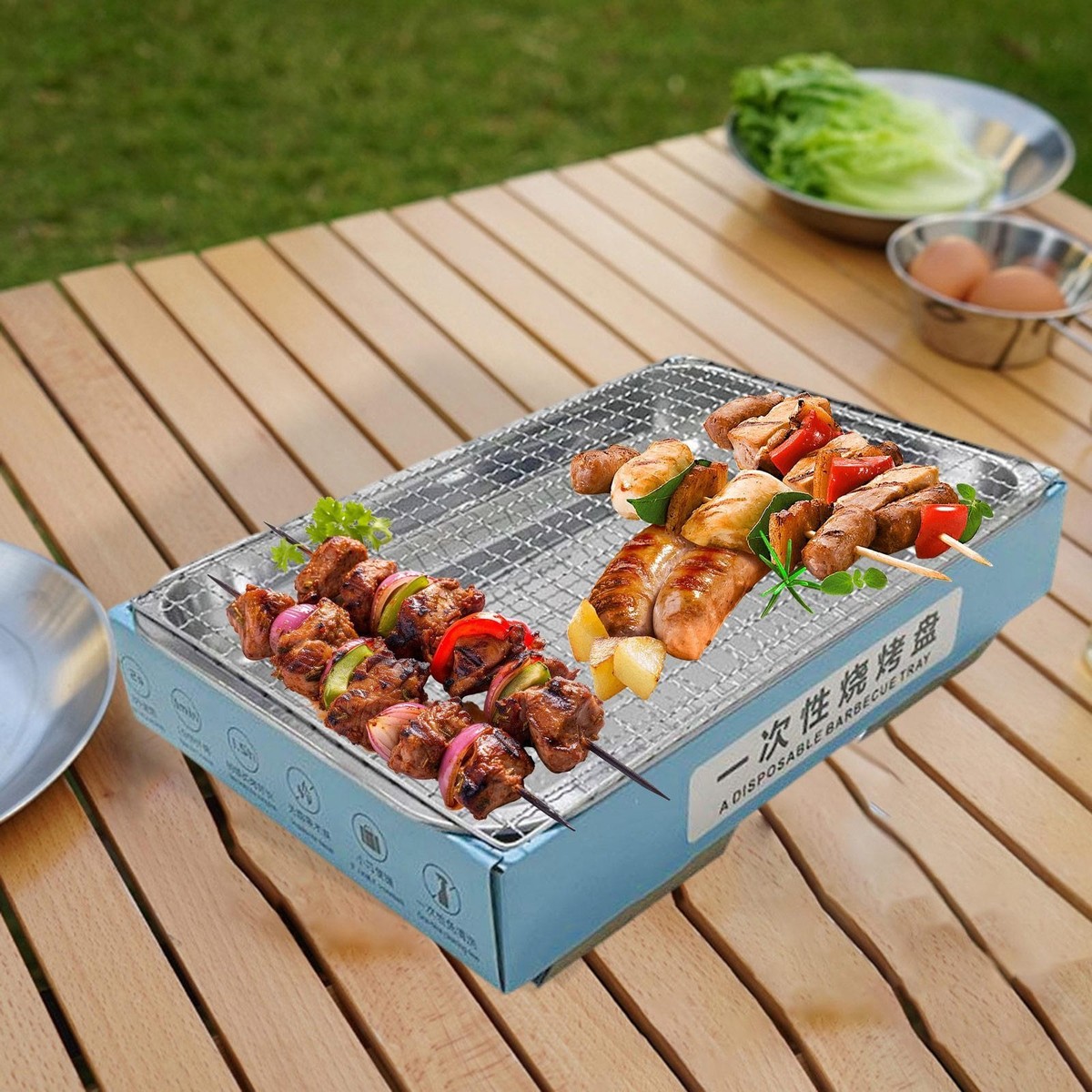 Small Disposable Grill Equipment Barbecues for Outdoor Cooking Backyard BBQ