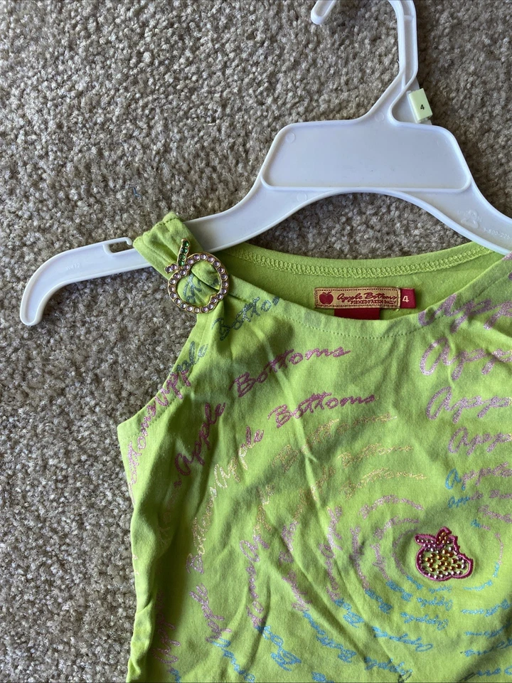 Tanque Y2K Vintage Apple Bottoms Kidcore Verde Bling Talla 4 Foto 2 de 4