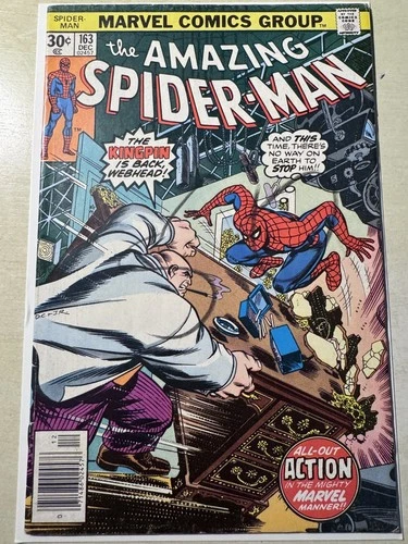 Amazing Spider-Man #163 VG- (4.0) Marvel Comics 1976 Kingpin Bronze Age