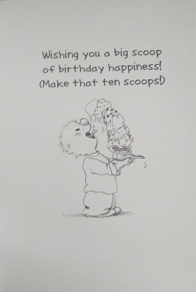 SUZY'S ZOO OLLIE MARMOT HAPPY BIRTHDAY GREETING CARD W/ENVELOPE - Image 2 of 2