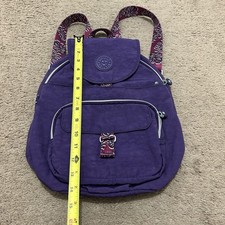 NEW IN FRESH TEAL Kipling Bouree Backpack BP4192 purple blue gorilla keychain Kipling BP4192 Bouree 15.75 main image 3