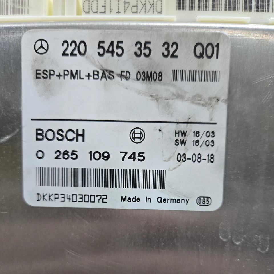 ✅ 03-06 Mercedes Electronic Stability ESP OEM A2205453532  Foto 3 de 4