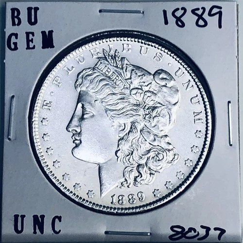1889 BU GEM MORGAN SILVER DOLLAR UNC MS+++ U.S. MINT RARE COIN 8037