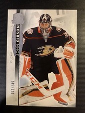 JOHN GIBSON 2021-22 UD THE CUP SP #073/249 DUCKS FREE USA SHIP #2