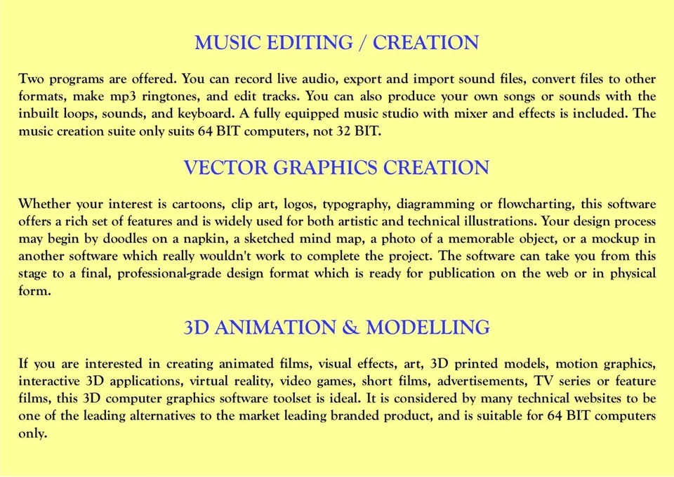 Music Maker + Music Editor + 2 CD DVD Burning Suite Software Win 7-11 on USB DVD - Image 3 of 4