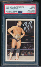 1988 Wonderama NWA #239 Arn Anderson bio PSA 9 signed auto PSA/DNA 10 centered