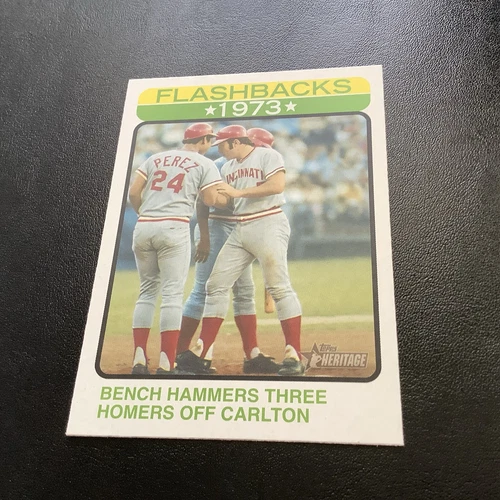 2022 Topps Heritage Johnny Bench Reds Insert Nm
