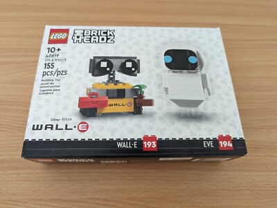 Lego Brickheadz Wall-E and Eve (40619) (155 pcs). New Sealed. FAST SHIPPING!  
