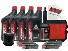 Cyclemax 10W-40 Full Service Kit fits 2006-2017 Honda Goldwing GL1800 w/Plugs