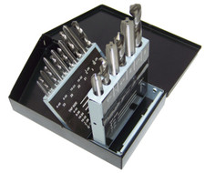 18 pcs UNF Tap and Drill Bit Jobber Length HSS Drill Bits Threader MM/SAE Set