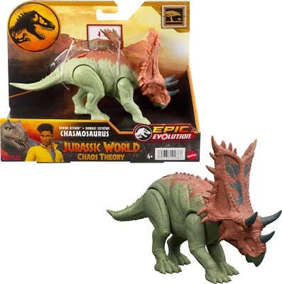 MATTEL CHASMOSAURUS Strike Attack Dinosaur Jurassic World Chaos Theory Dinosaurier