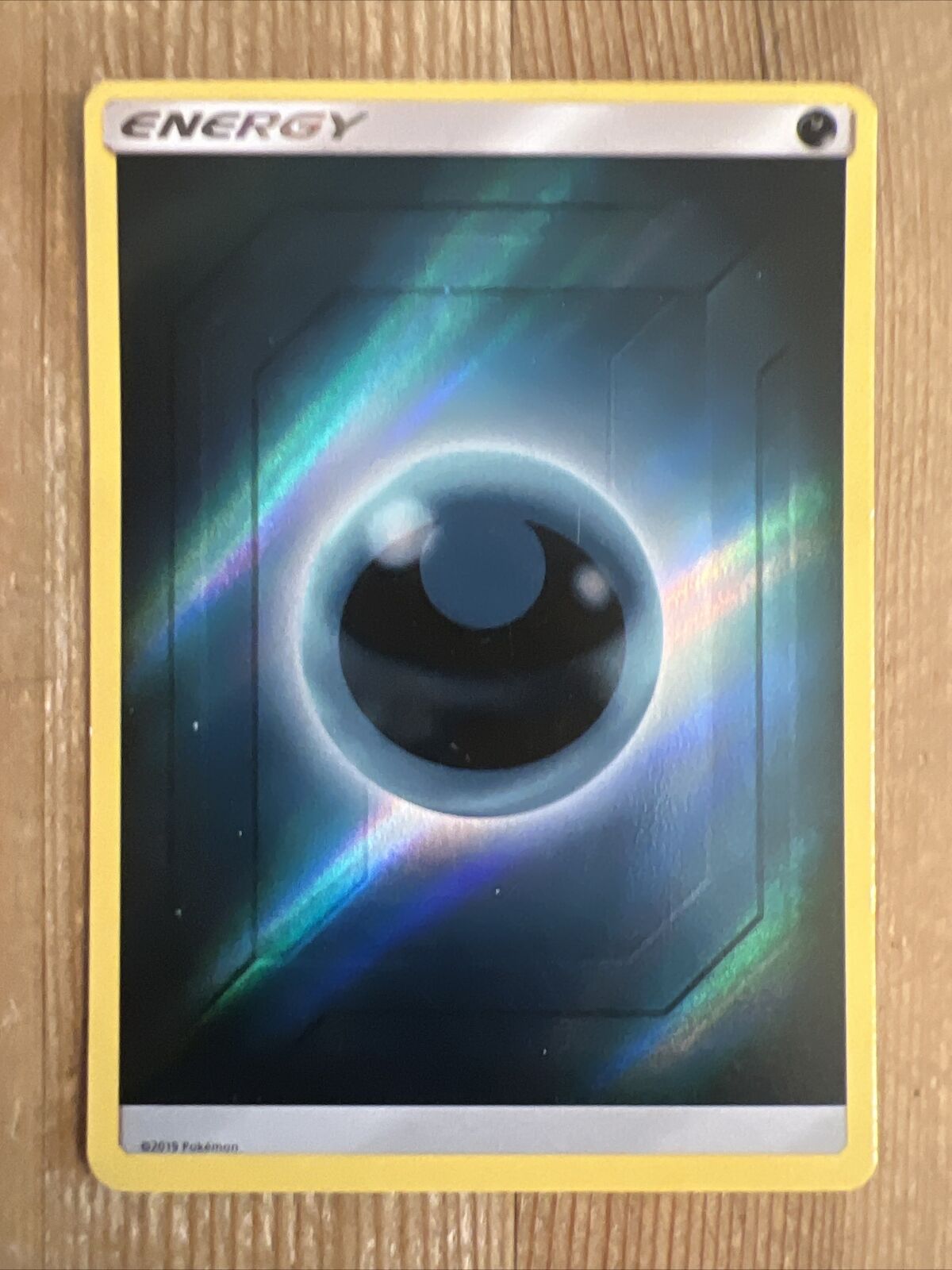 2019 Hidden Fates Darkness Energy Reverse Holo - Pokemon Card - DMG