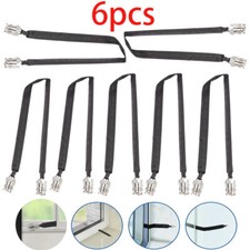 6PCS Door/Window Pass Through Flat Coaxial Cable SO239 UHF Female to UHF Female