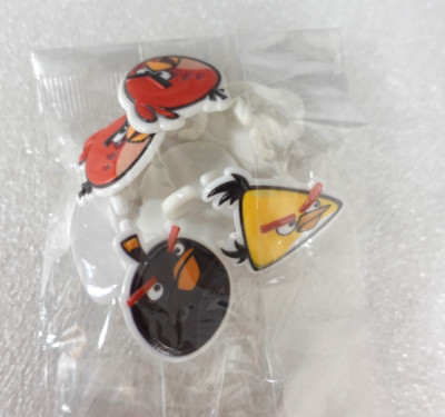 Angry Birds cupcake rings, 7 ct / Red / Bomb / chuck | eBay