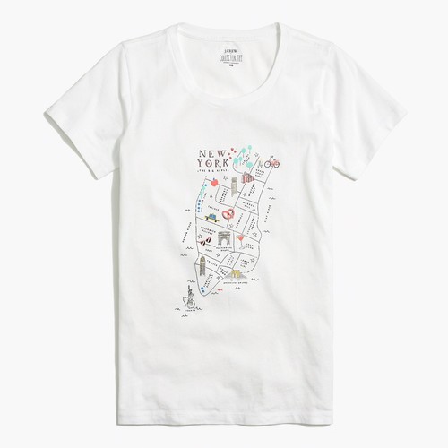 J. Crew Factory New York Map Graphic 