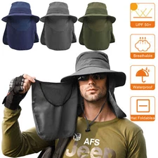 Bucket Hat Cap Fishing Wide Brim Visor Sun Summer Outdoor UV Protection Men Hot