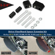 1-1/4'' Driver FloorBoard Spacer Extension Set for Harley Street Road Glide King