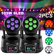 2PCS Moving Head Stage Lighting 7 LED DMX Beam Bar Disco DJ RGBW Light US