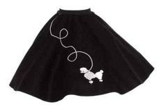 Hip Hop 50s Shop Poodle Skirt Vintage Style Halloween or Dance Costume Size XS/S
