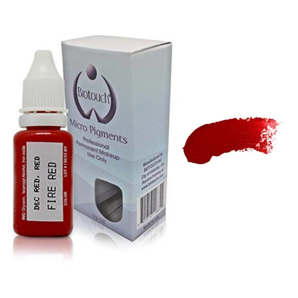 MICROBLADING BioTouch огонь красный пигмент перманентный макияж косметический тату 15 мл - Изображение 2 из 3