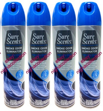 LOT 4 S.Scents Smoke Odor Eliminator Air Freshener Spray 10 oz Each NEW