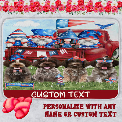 Wirehaired Pointing Griffon Dog Bath Mat Anti-Slip Pet Personalized Rug Mat NWT