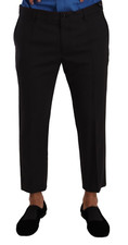 DOLCE & GABBANA Pants Dress Gray Bordeaux Wool Mens Trouser IT52/W38/XL RRP $800