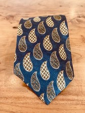 Mallory & Church Vintage 100% Silk Brown Geometric Teardrop Tie Made in USA