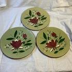 Stangl Pottery- Magnolia Redware Dinner Plates 10-1/8" - set of 3 (read)