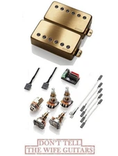 EMG MF Set Marty Friedman Brushed Gold Passive Std Spc Long Shaft Pots & Wiring