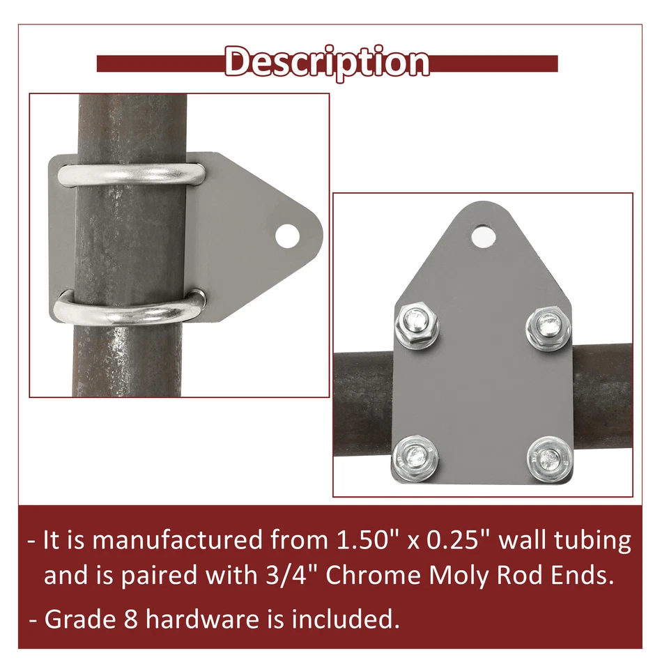 For Jeep 1984-2001 Cherokee XJ/1997-2006 Wrangler TJ/ LJ Steering Crossover Kit - Image 4 of 4