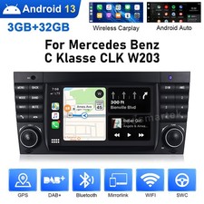 Android 13 CarPlay Autoradio 32GB WiFi BT5.0 Für Mercedes C/CLK Klasse W203 W209 Android 13 CarPlay Autoradio 32GB WiFi BT5.0 Für Mercedes C/CLK Klasse W203 W209