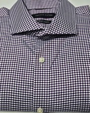 TOMMY HILFIGER TH FLEX SUPIMA SLIM FIT CUTAWAY COLLAR STRETCH DRESS SHIRT...