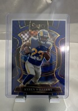 2025 Panini Select Blue Prizm Kyren Williams No. 19 Concourse 022/249