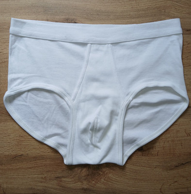 AMMANN Herren Slip Feinripp  Gr. XXL 8 weiß mit Eingriff