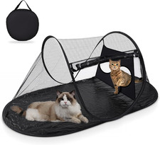 Outdoor Cat Tent with Removable Interactive Fabric,Outdoor Cat Enclosures for In