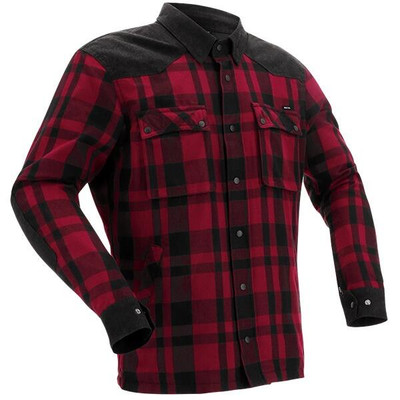RICHA WISCONSIN WASSERDICHTE JACKE HEMD SCHWARZ BURGUND Holzfäller D3O AA bewertet