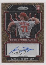 2022 Panini Prizm Rookie Bronze Donut Circle 3/15 Mason Thompson Auto 00jz